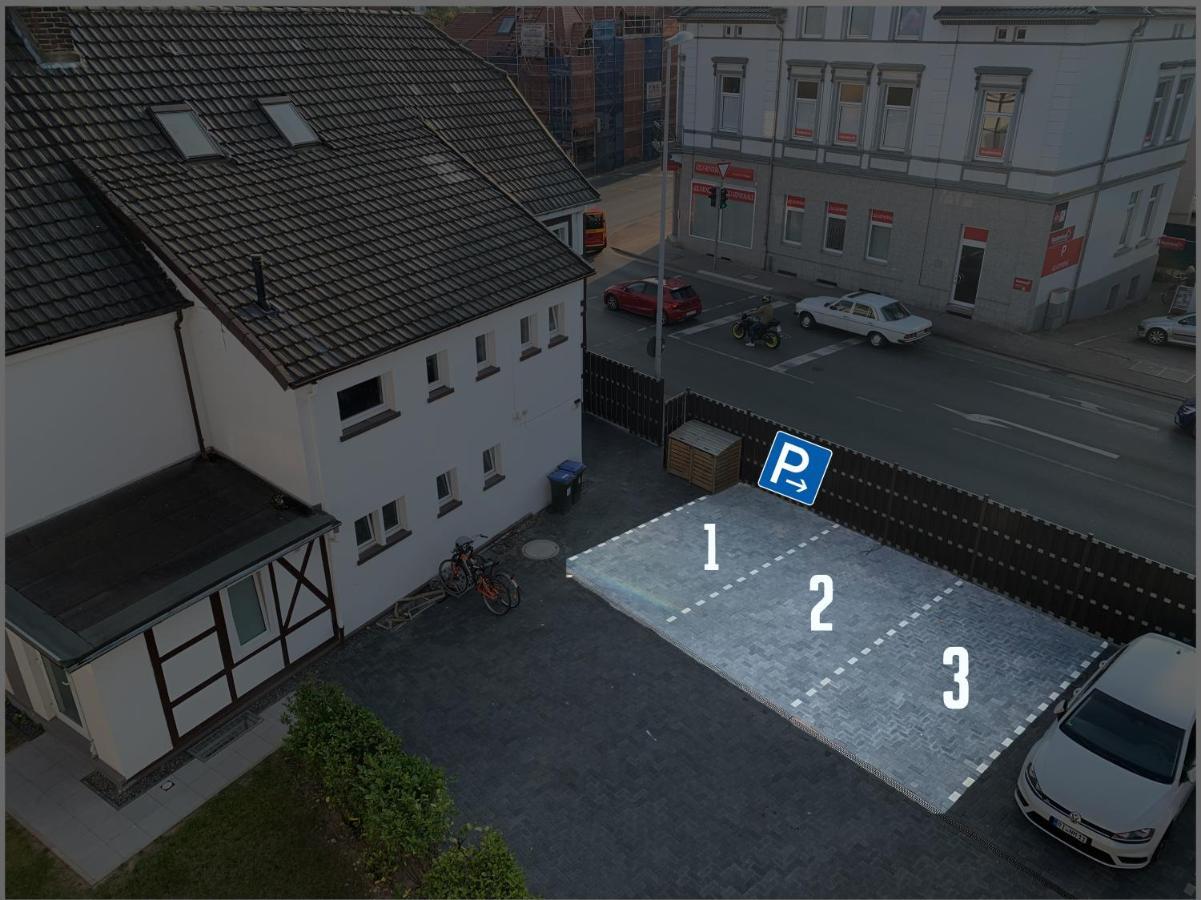 W1 - Kontaktloser 24H Check In, W-Lan, Netflix, Parkplatz, Kueche, Boxspring-Bett Bückeburg Kültér fotó