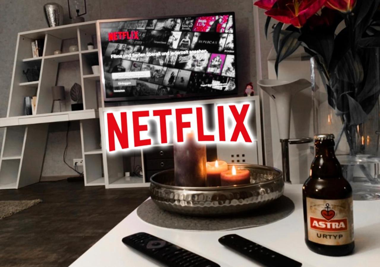 W1 - Kontaktloser 24H Check In, W-Lan, Netflix, Parkplatz, Kueche, Boxspring-Bett Bückeburg Kültér fotó
